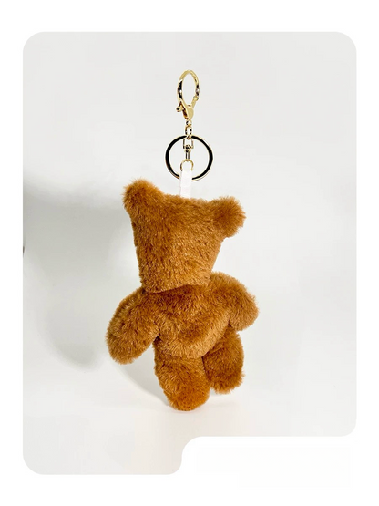 Curious Puppy Plush Toy Keychain